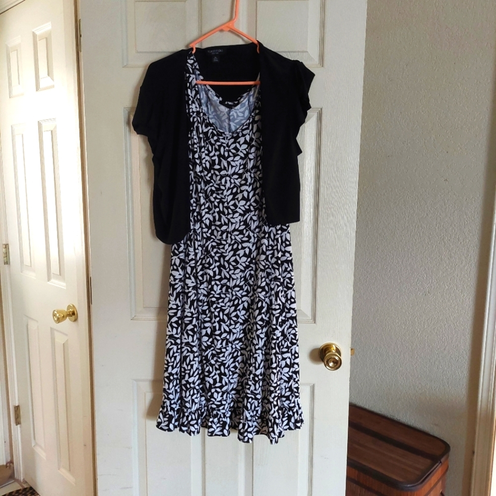 Black and white dress